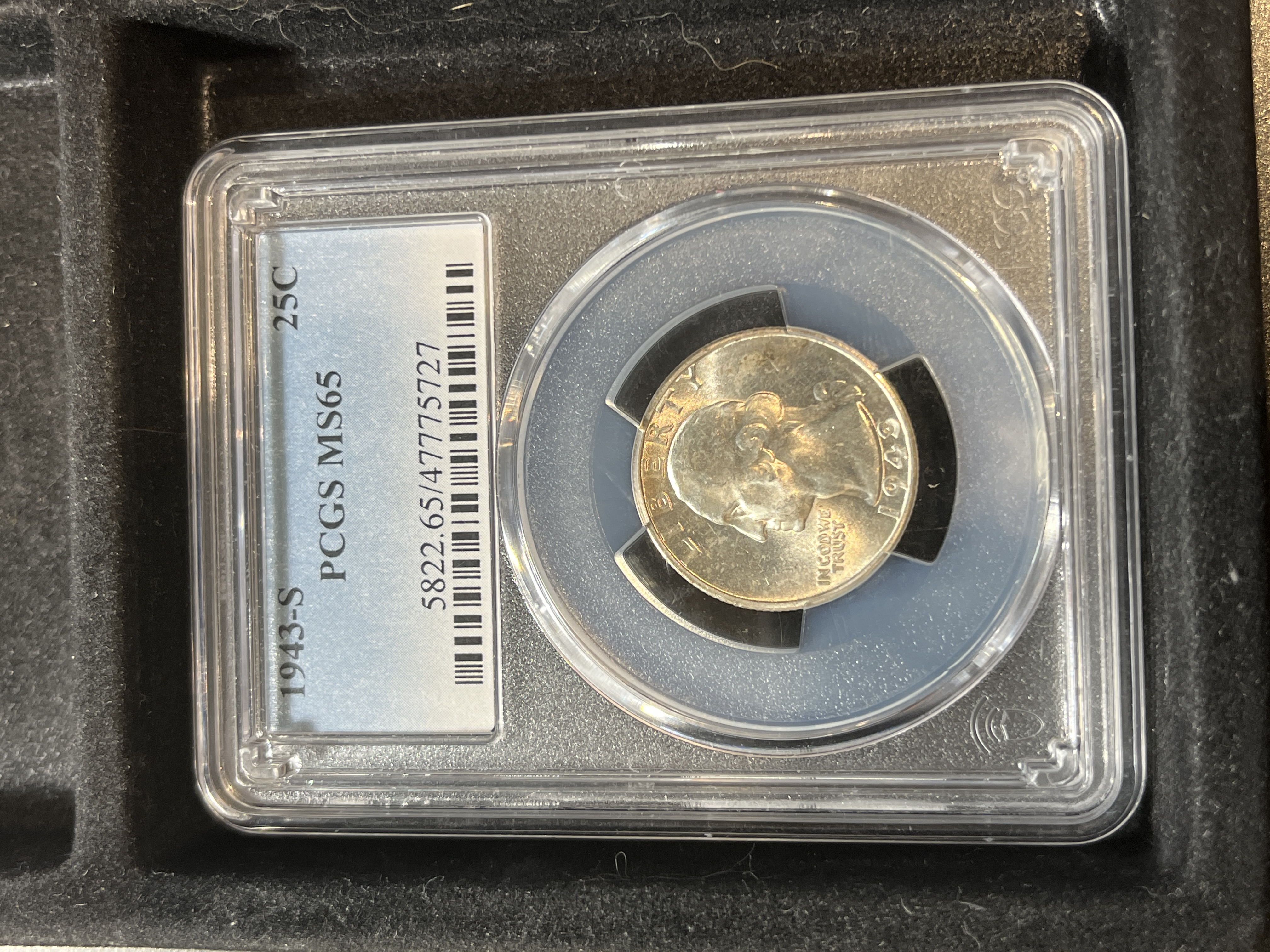 1943-S Washington Quarter PCGS MS65