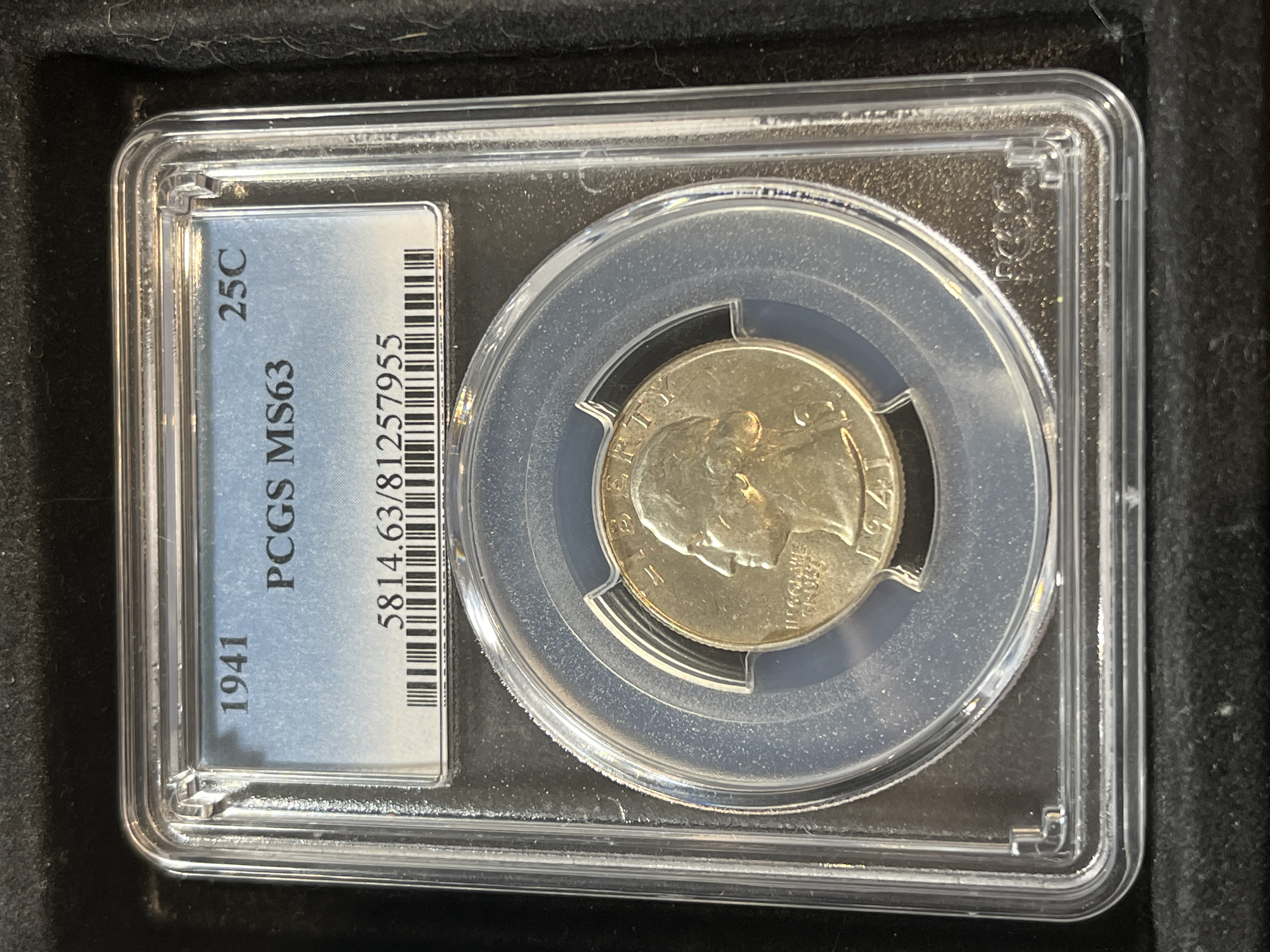 1941 Washington Quarter PCGS MS63