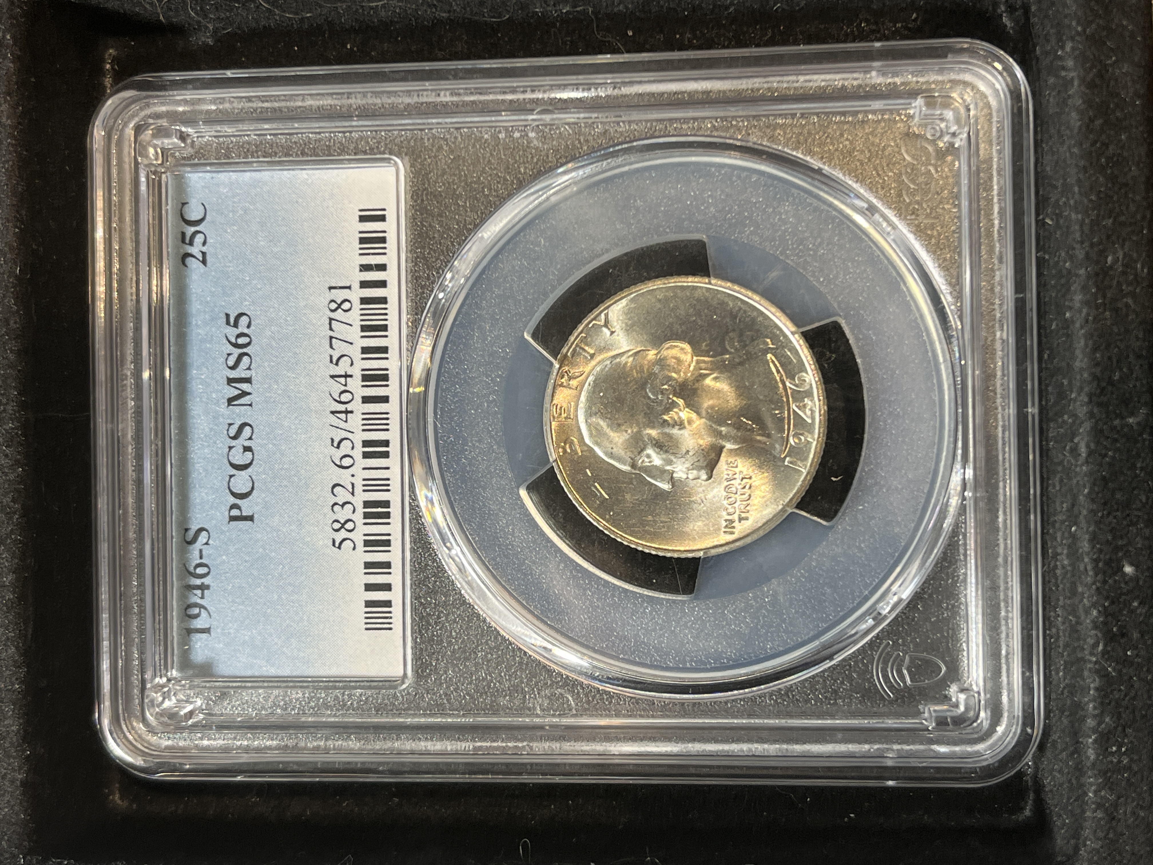 1946-S Washington Quarter PCGS MS65