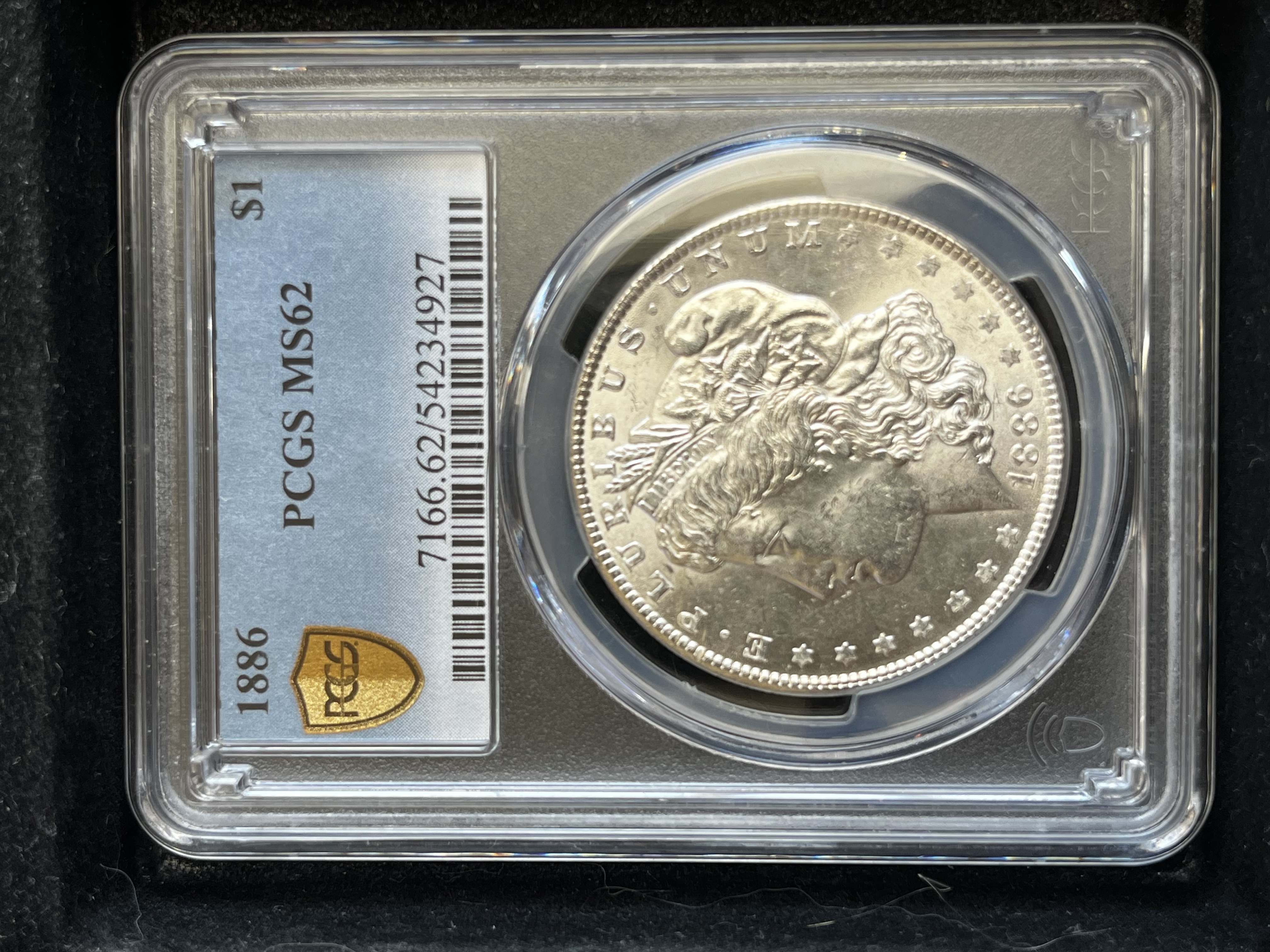 1886 Morgan Dollar PCGS MS62