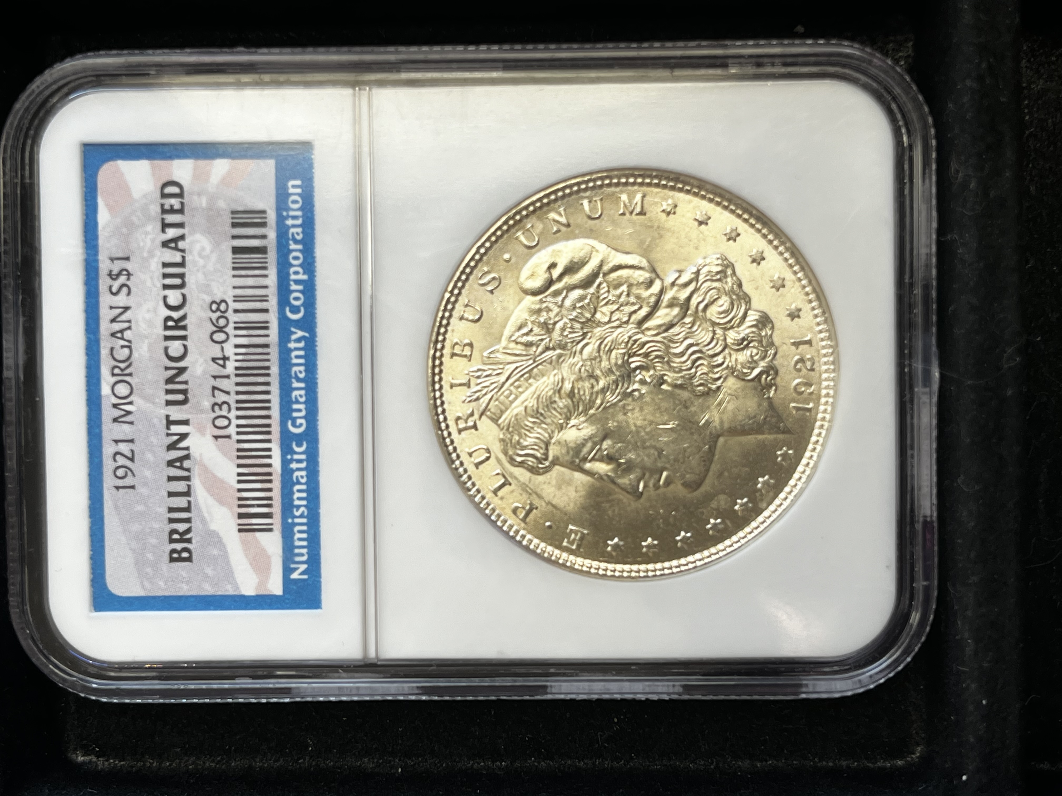 1921 Morgan Dollar NGC BU