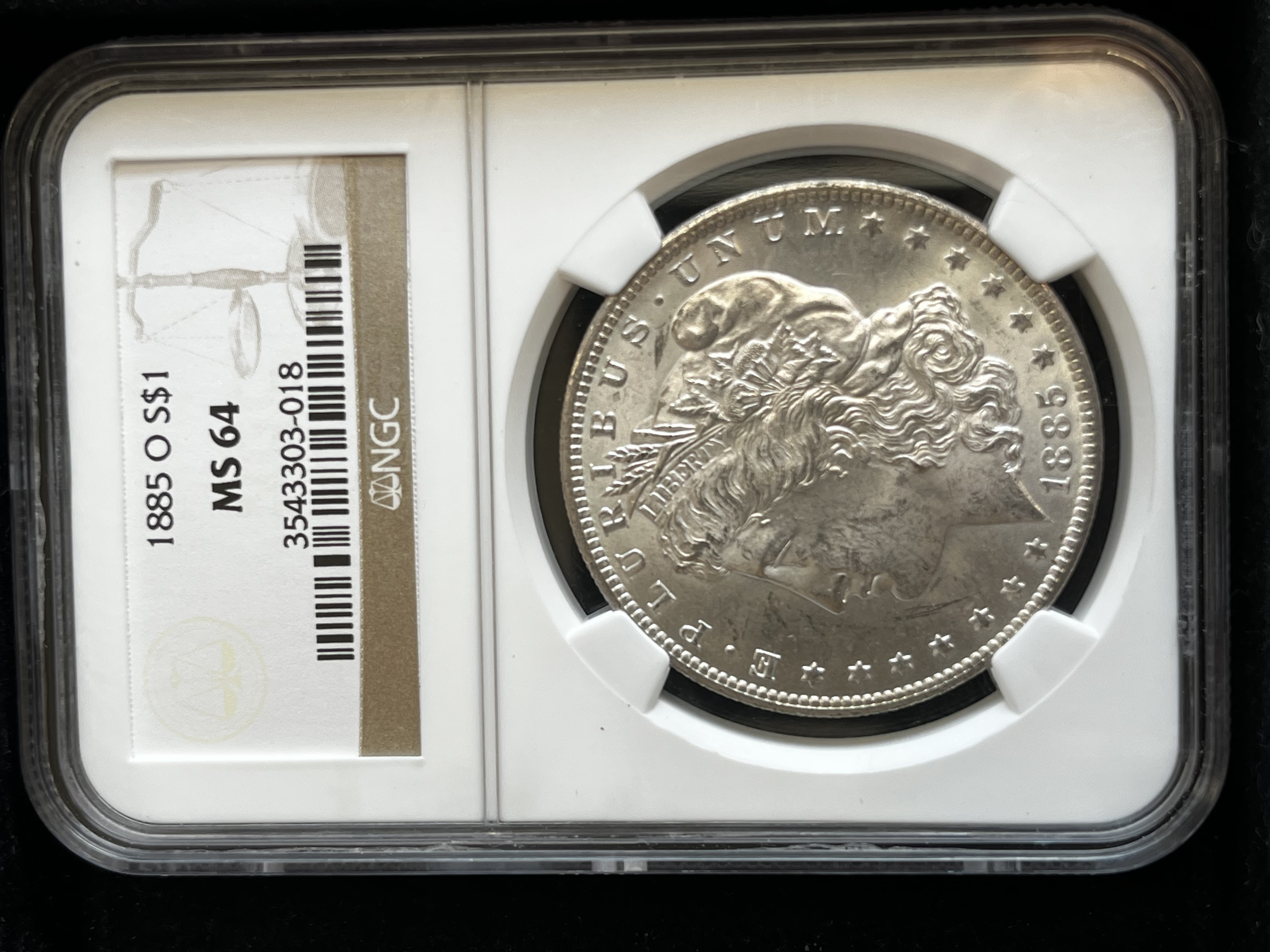 1885-O Morgan Dollar NGC MS64