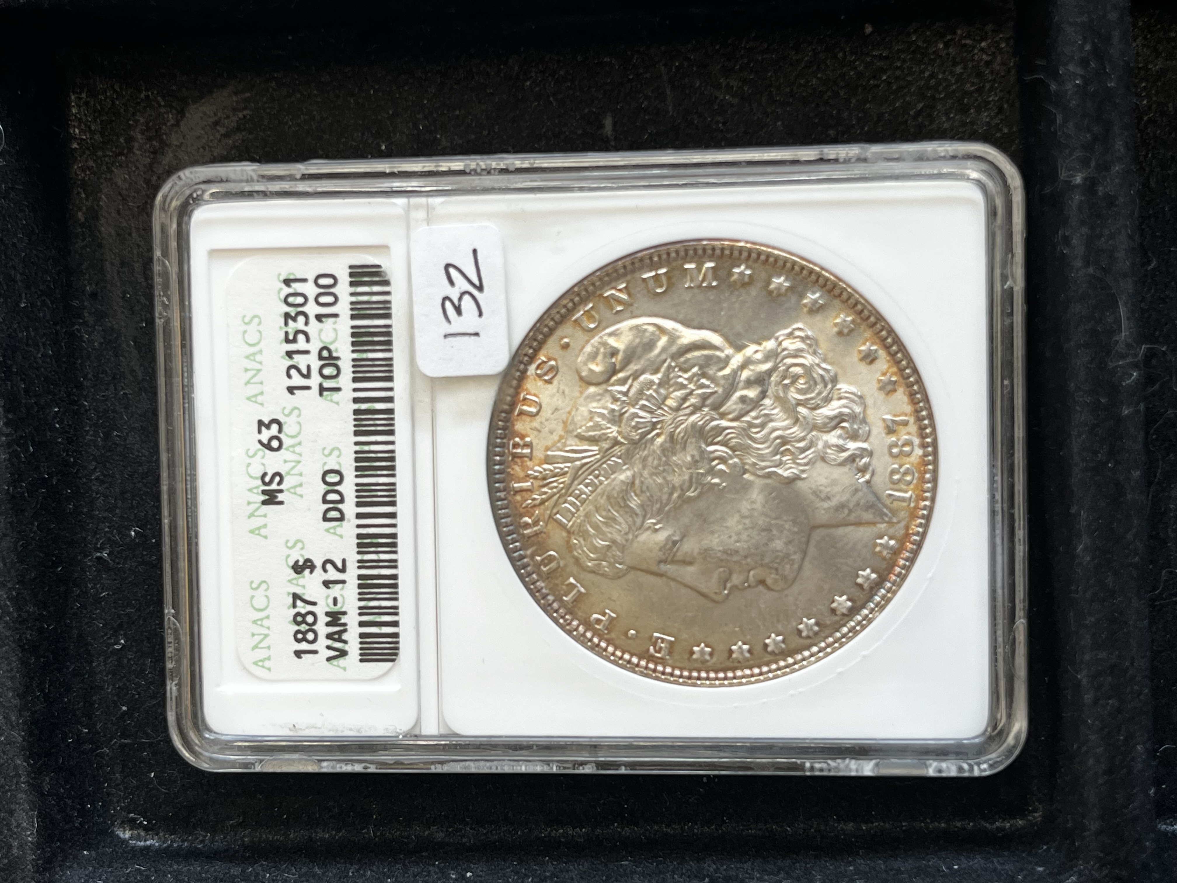 1887 Morgan Dollar ANACS MS63