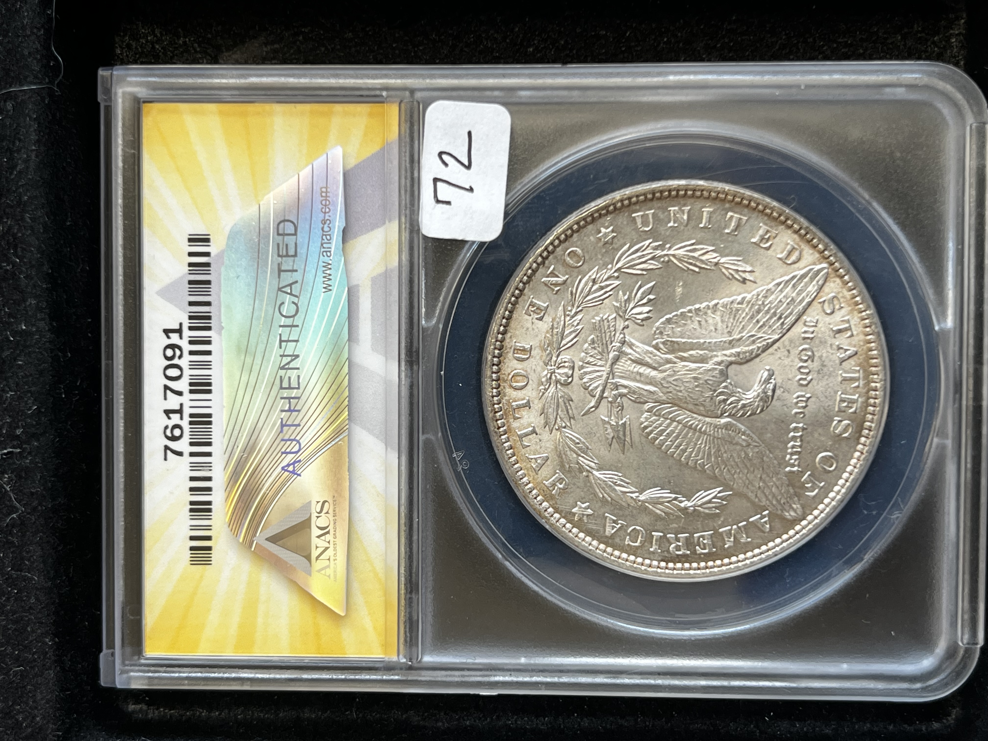 1886 Morgan Dollar ANACS MS63