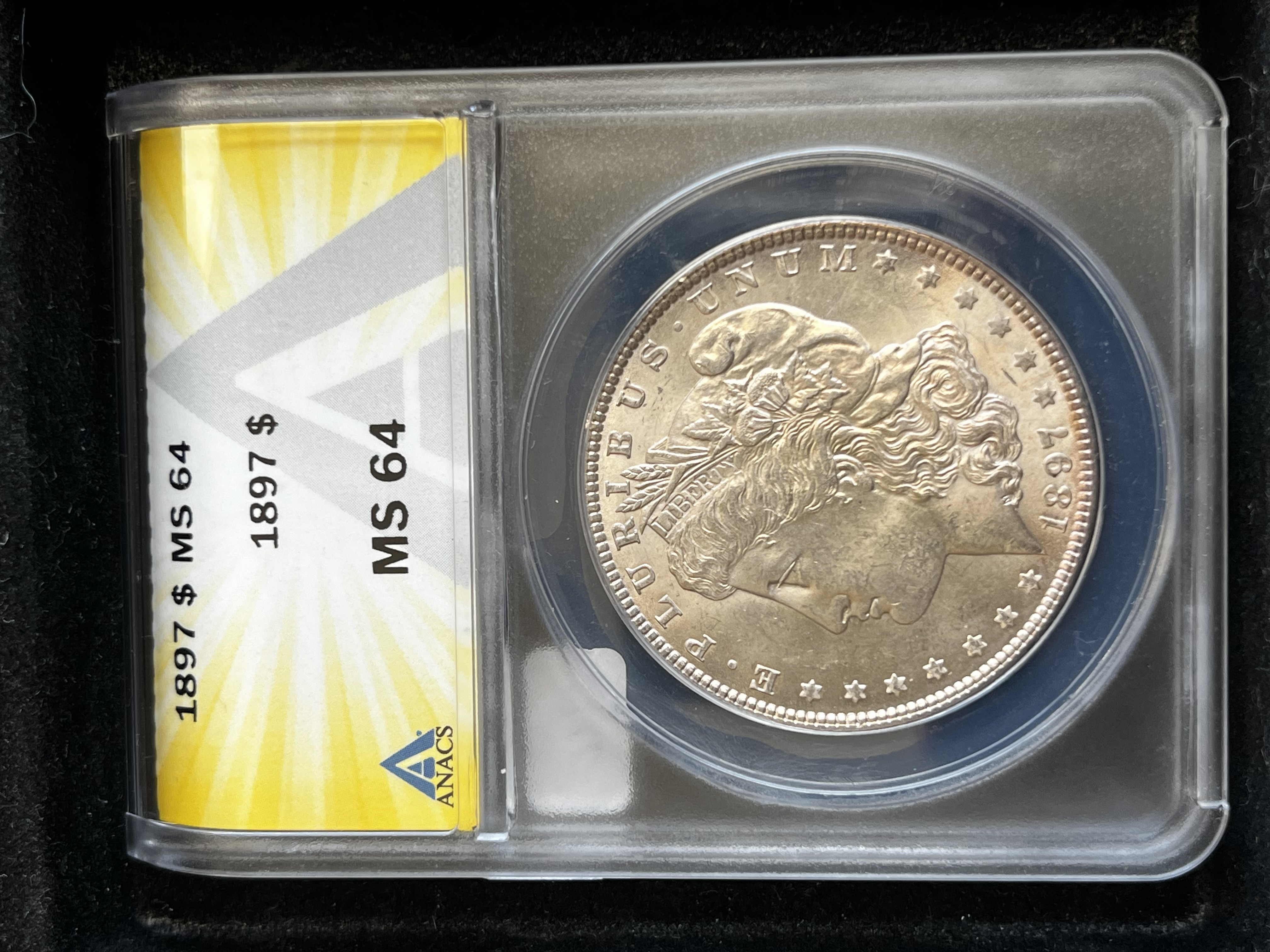 1897 Morgan Dollar ANACS MS63