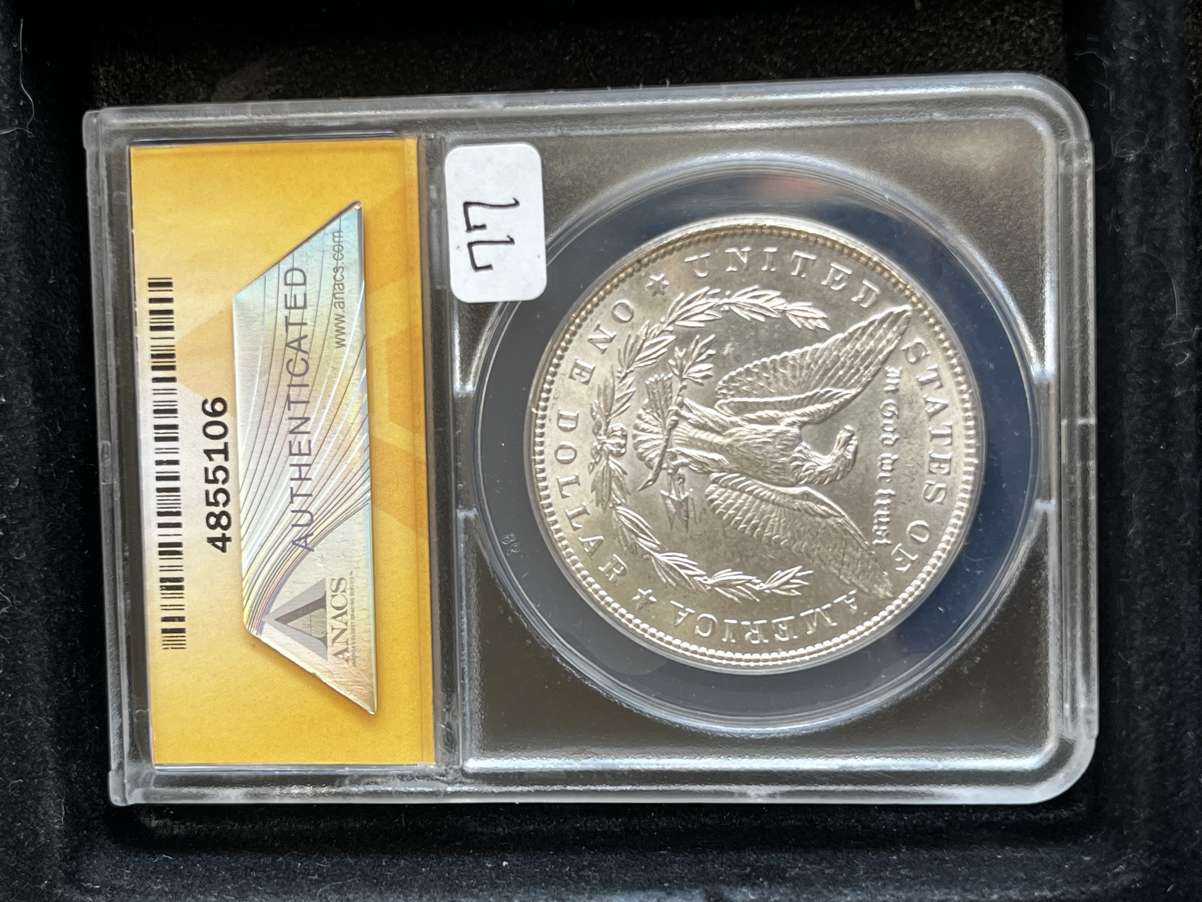 1887 Morgan Dollar ANACS MS63