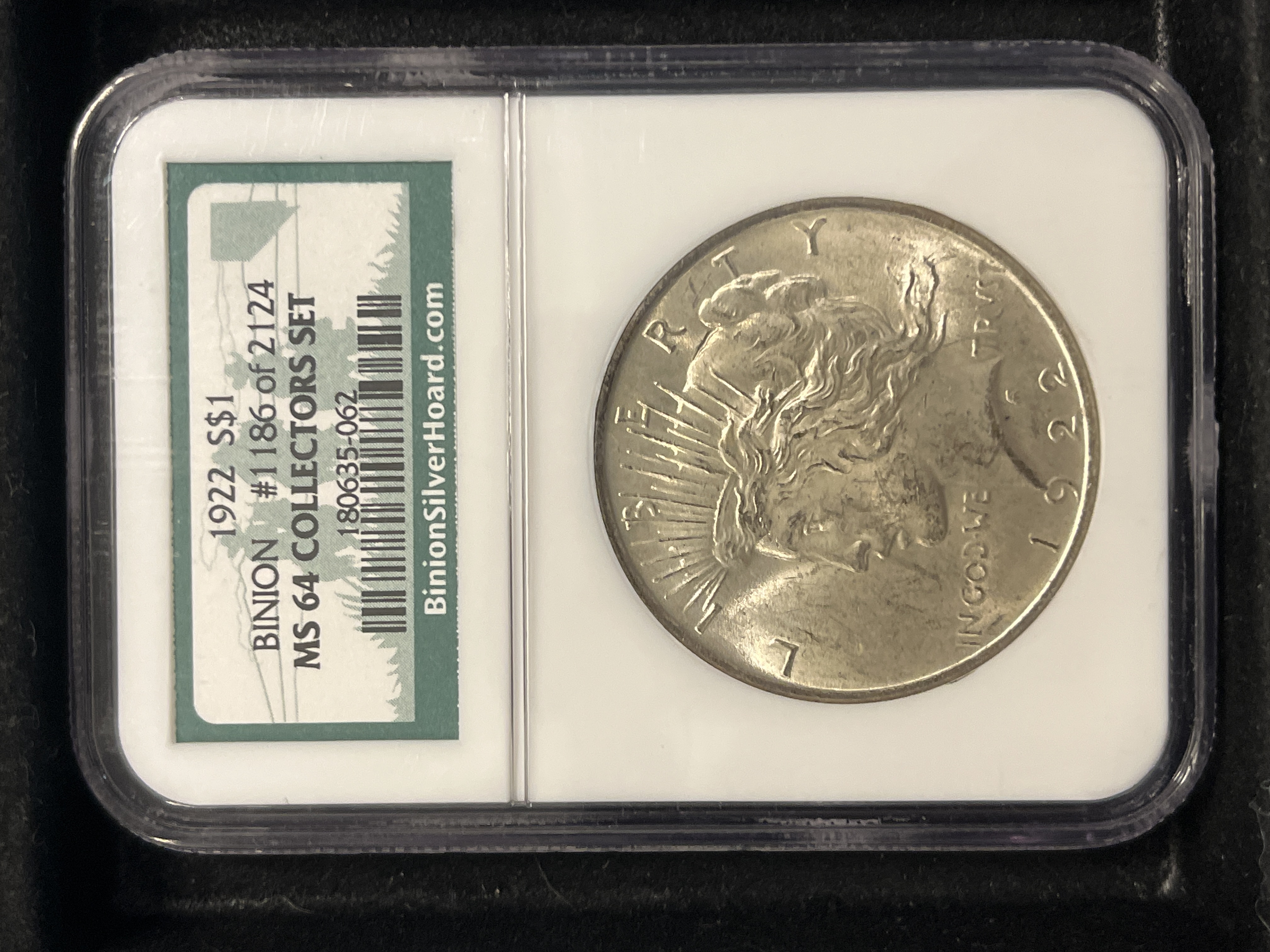 1922 Peace Dollar NGC MS64