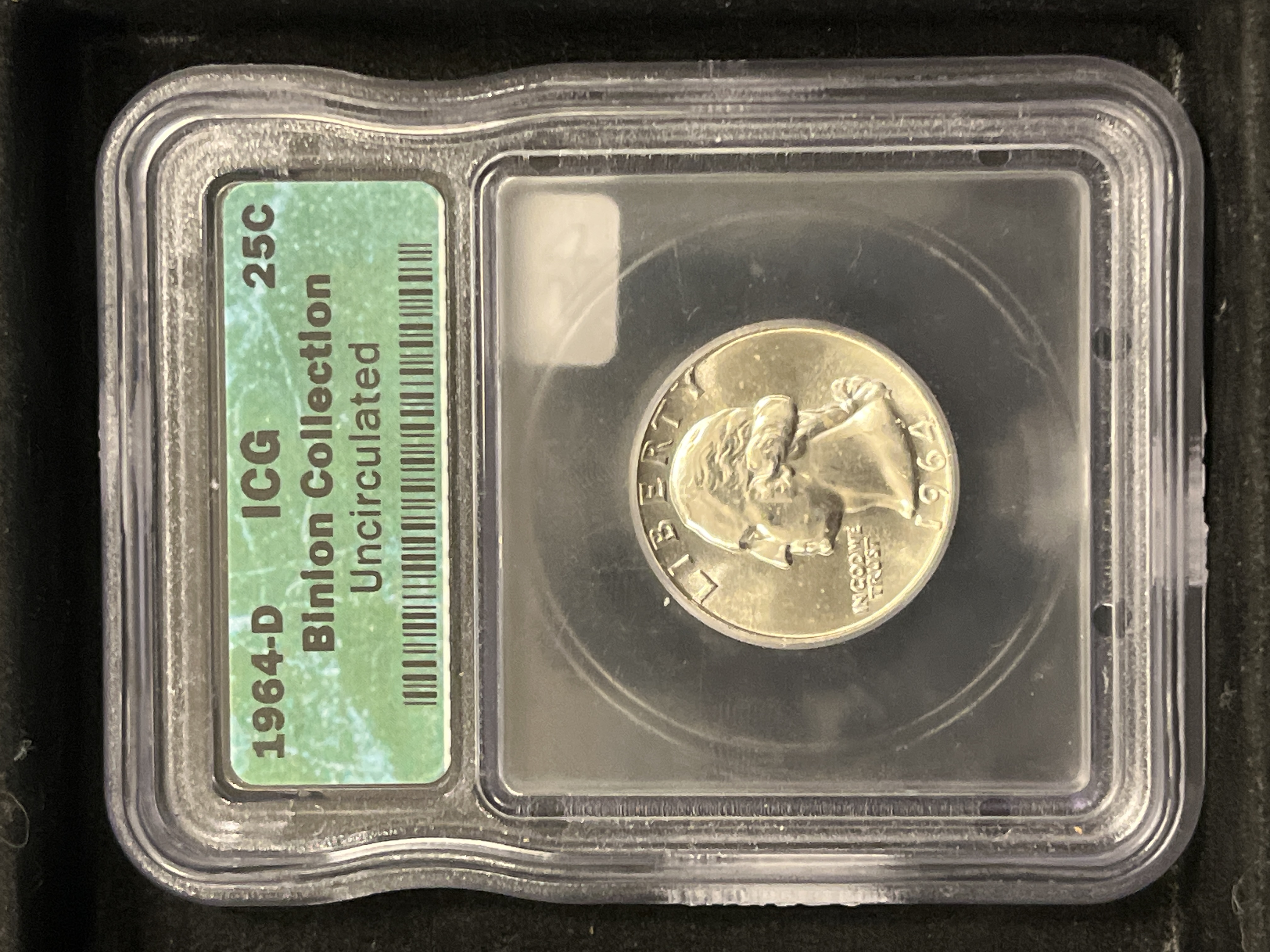 1964-D Washington Quarter Binion Collection