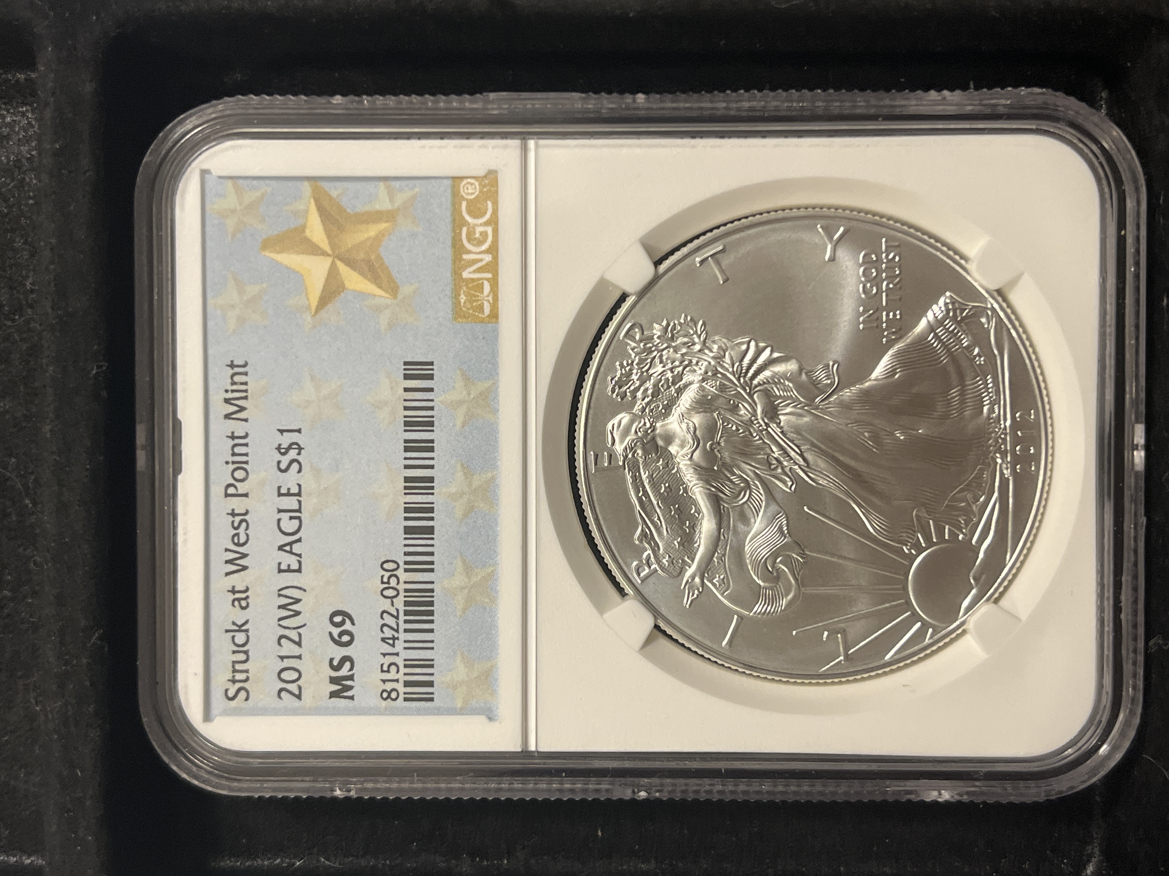 2012-W American Silver Eagle NGC MS69