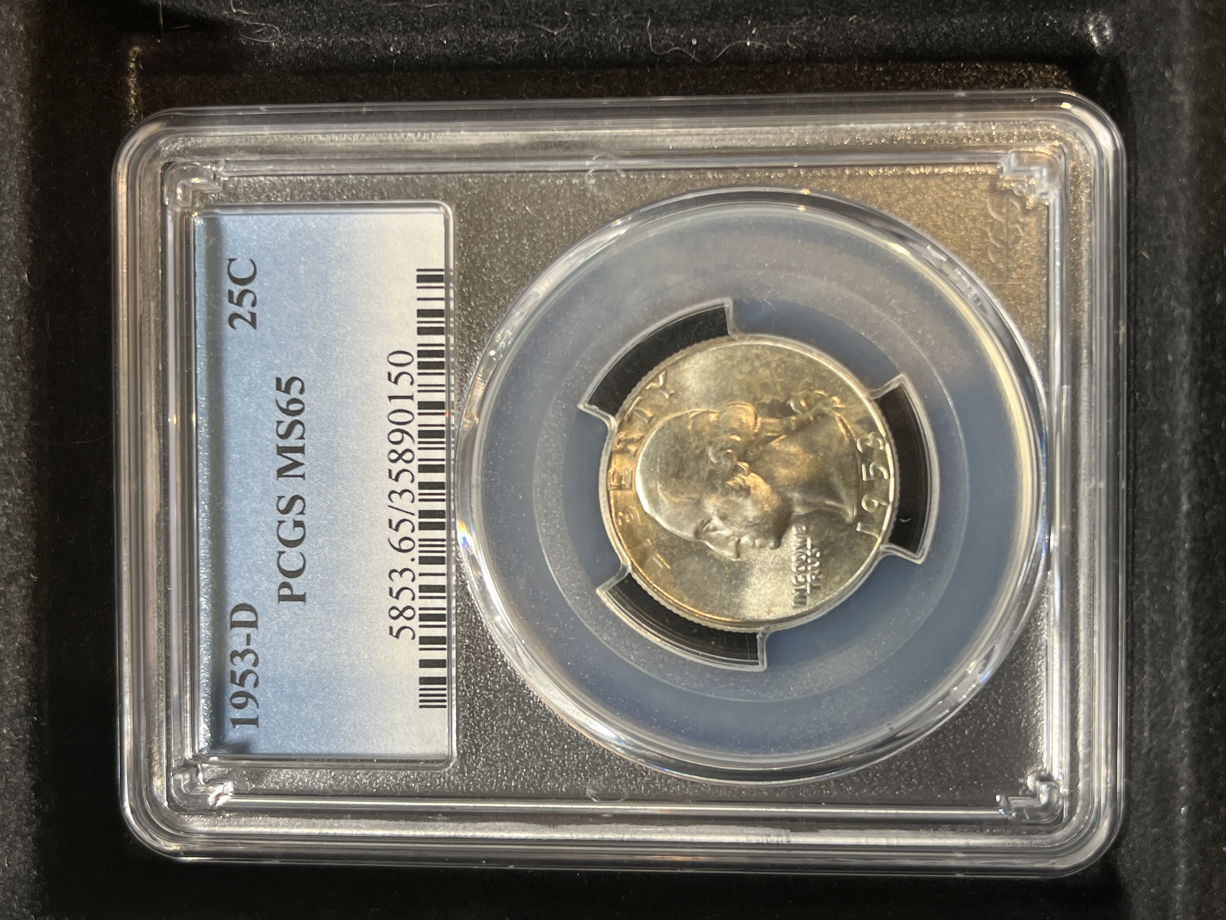 1953-D Washington Quarter PCGS MS65