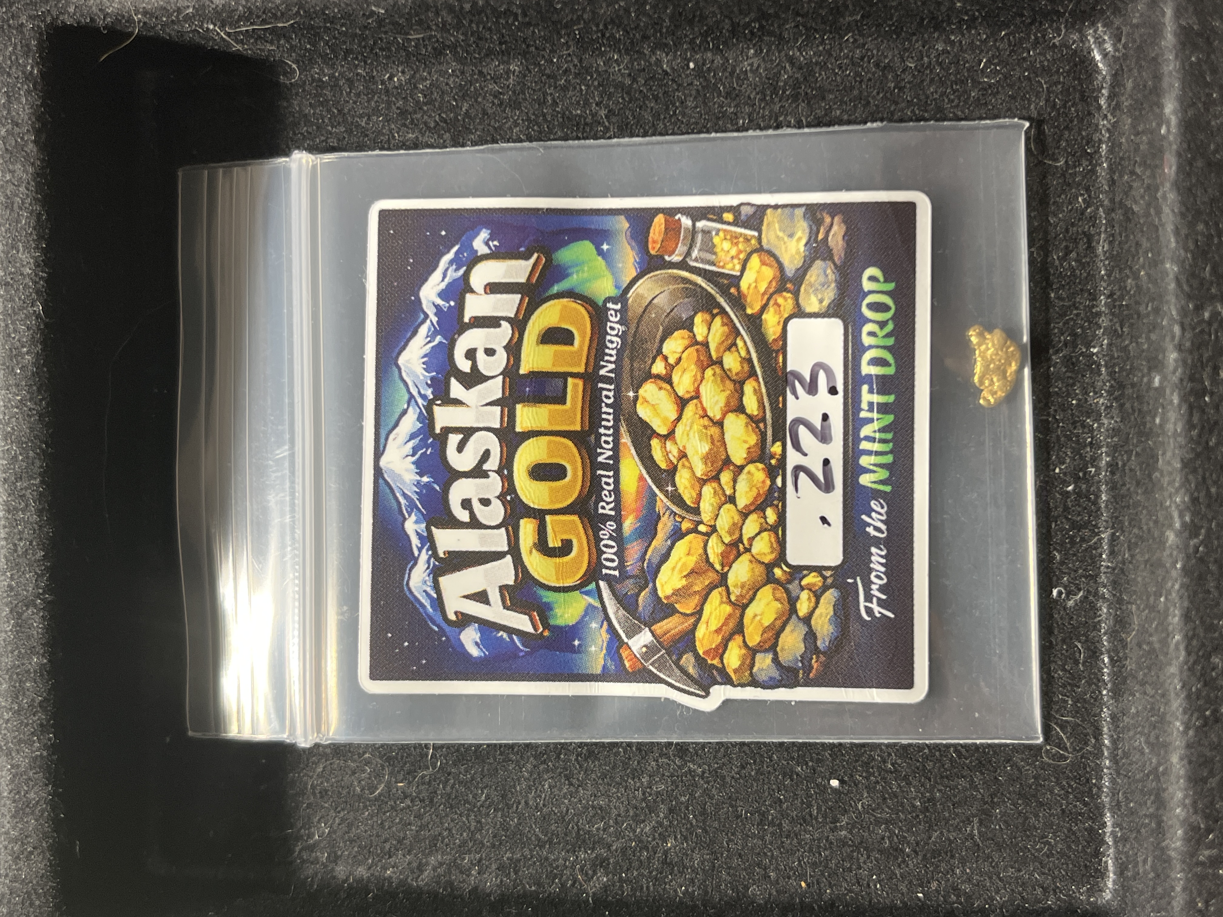 0.223 grams Nugget of Alaskan Gold