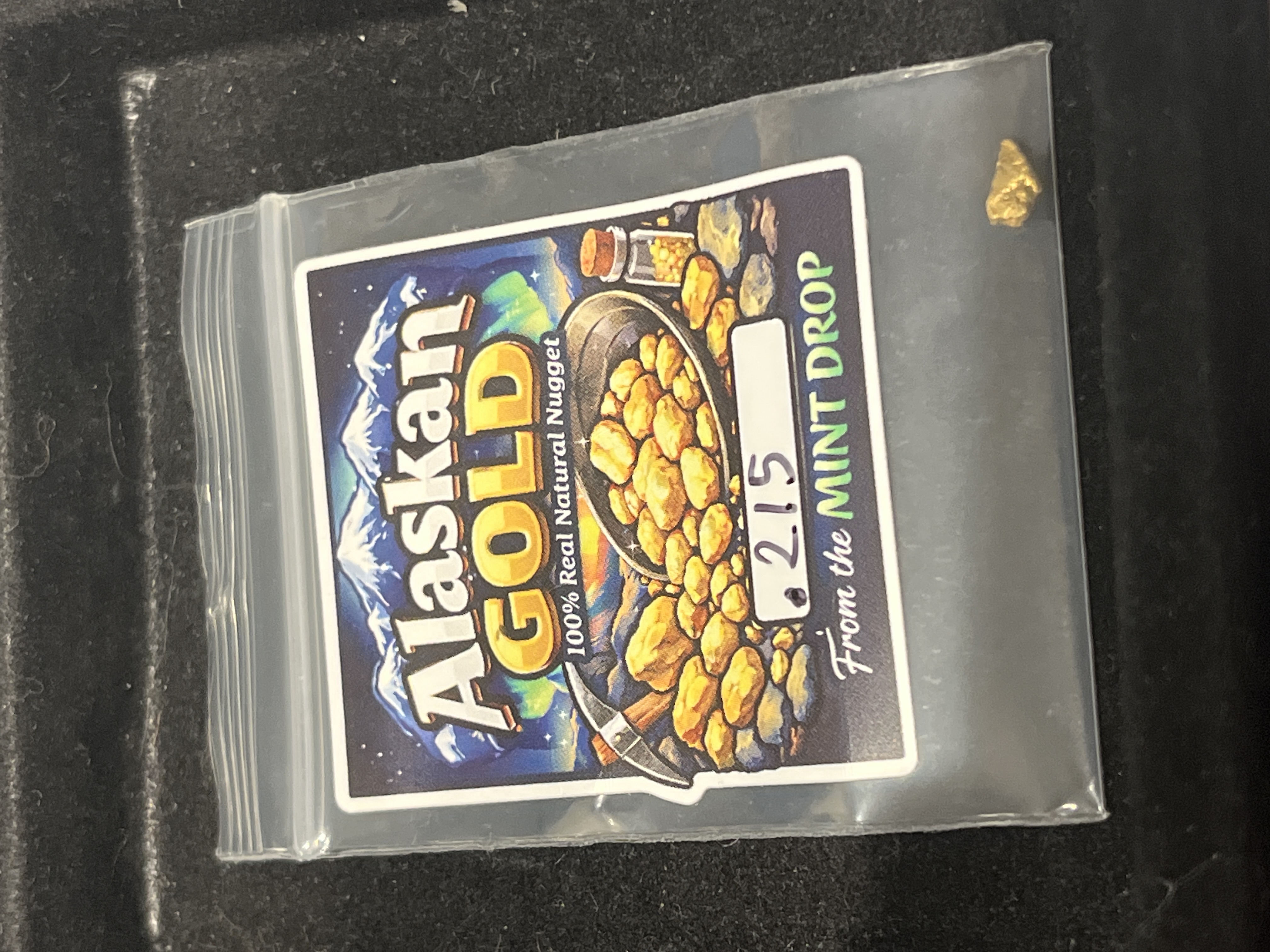0.215 grams of Alaskan Gold Nugget