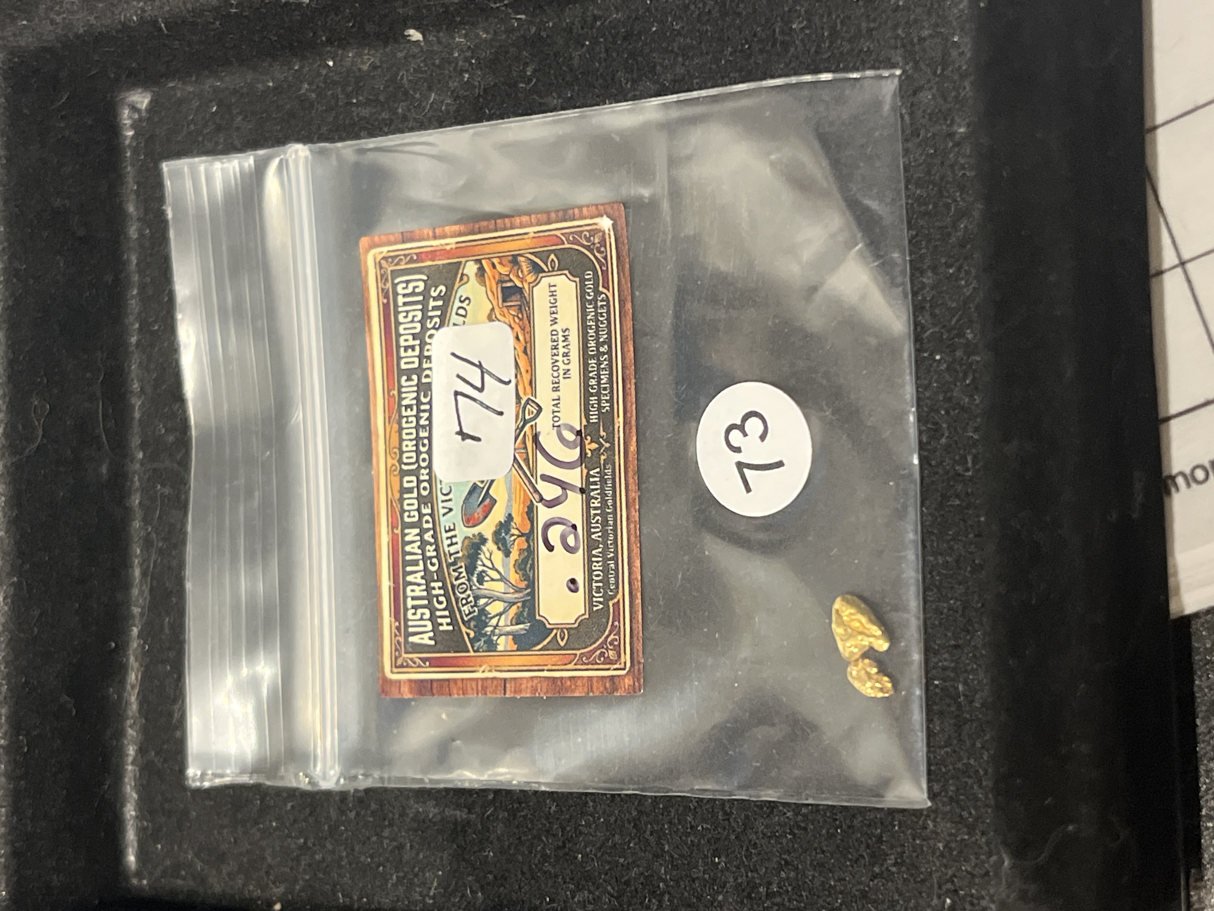 0.246 grams of Alaskan Gold Nugget
