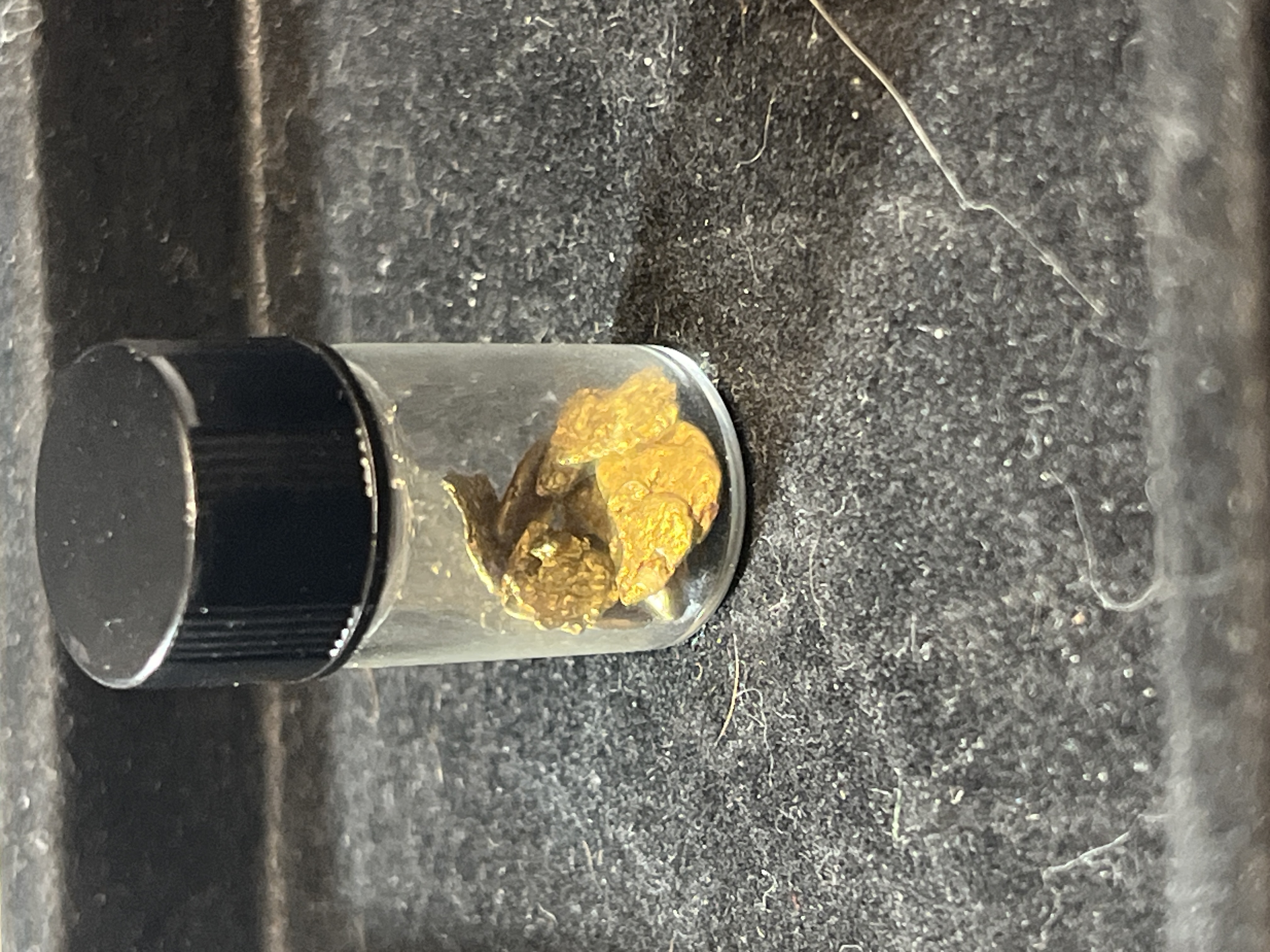 3.948 grams of gold nuggets (In Vial)