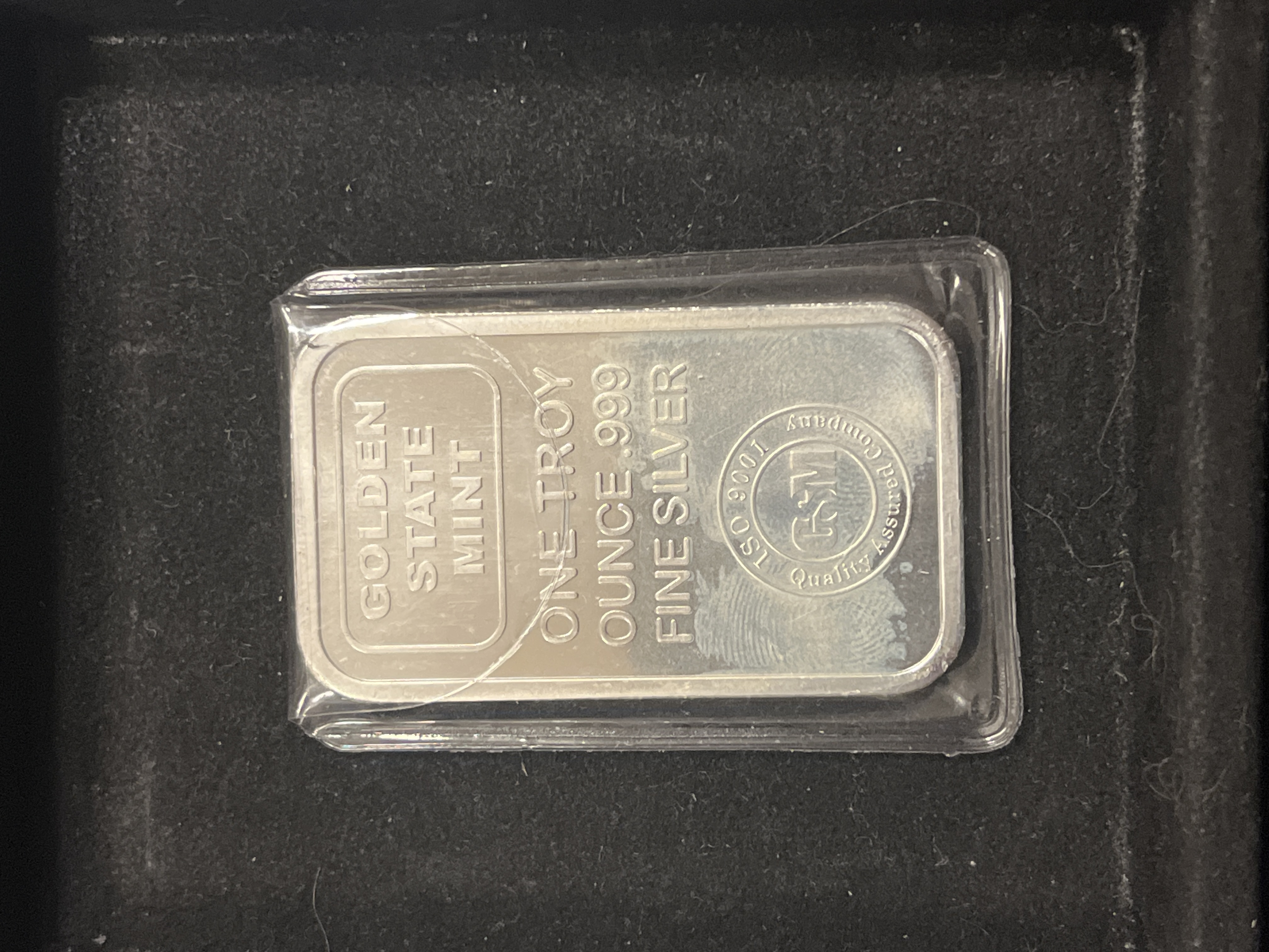 1oz Silver Bar Golden State Mint