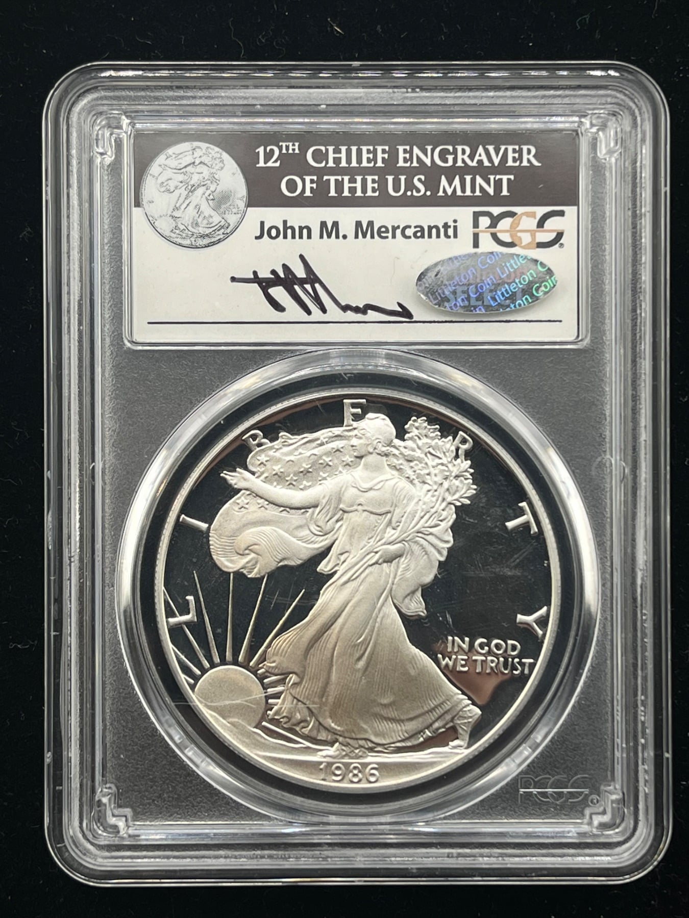 1986-S American Silver Eagle Gem Proof