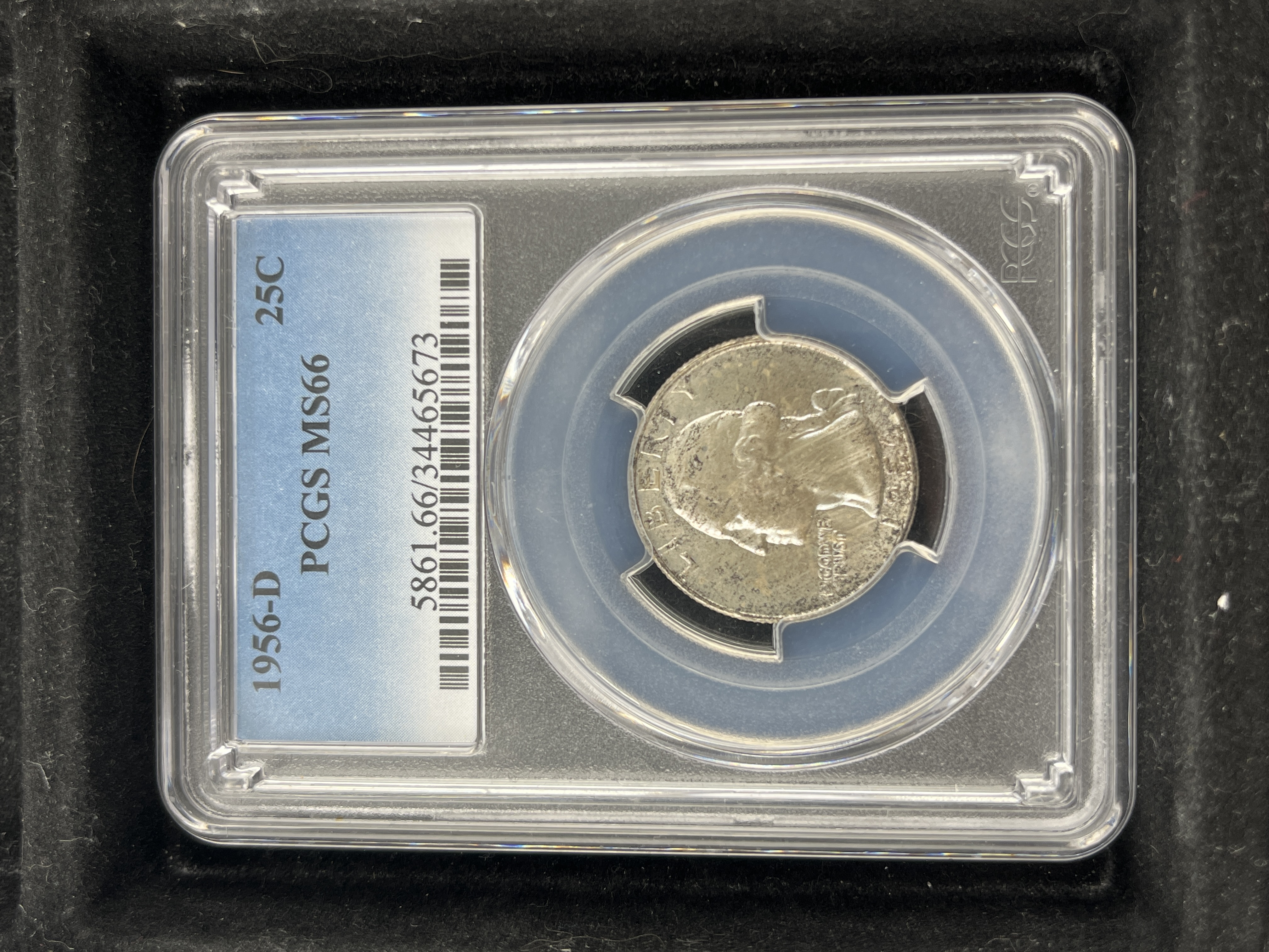 1956-D Washington Quarter Silver PCGS MS66