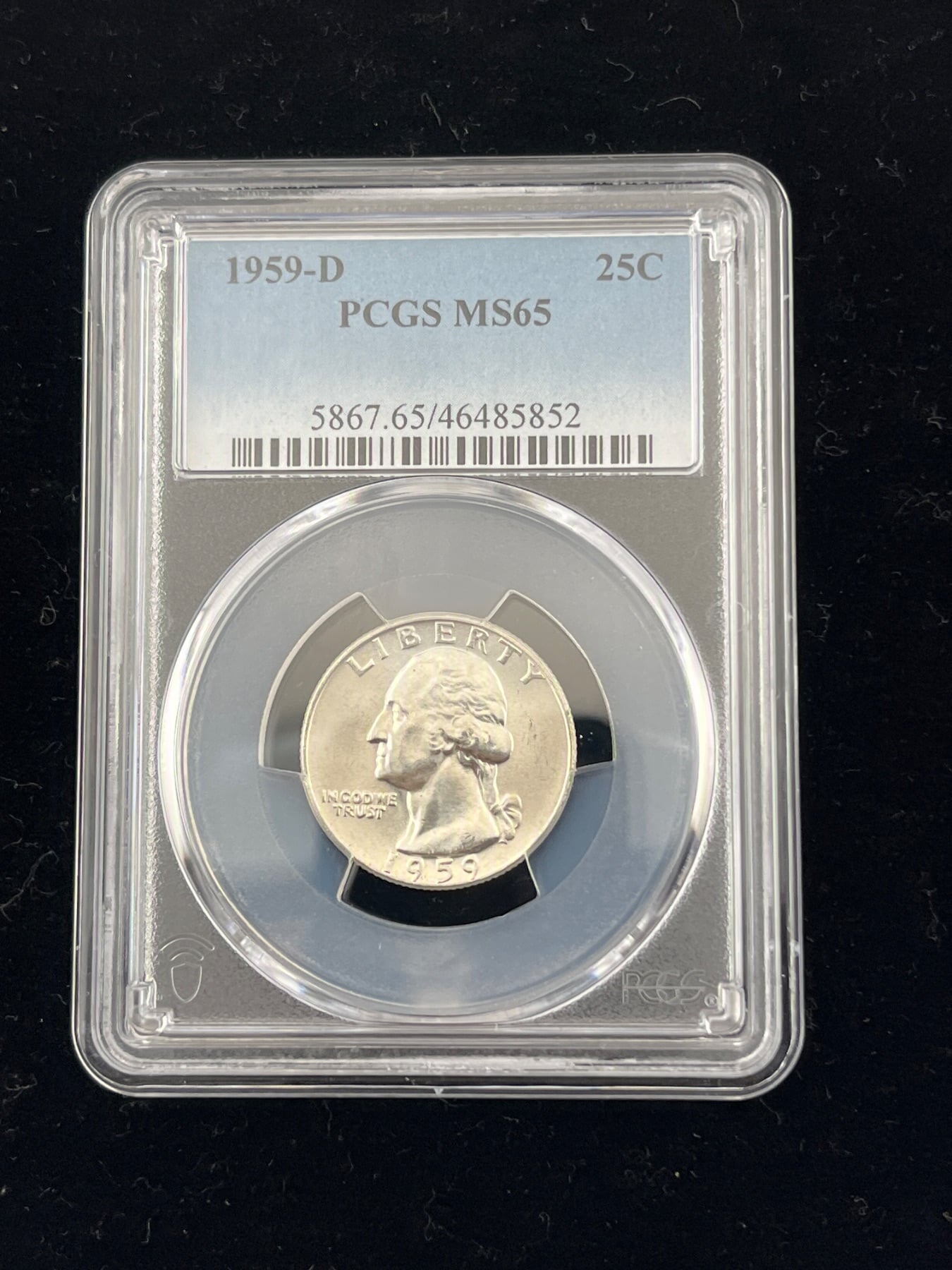 1959-D Washington Silver Quarter PCGS MS65